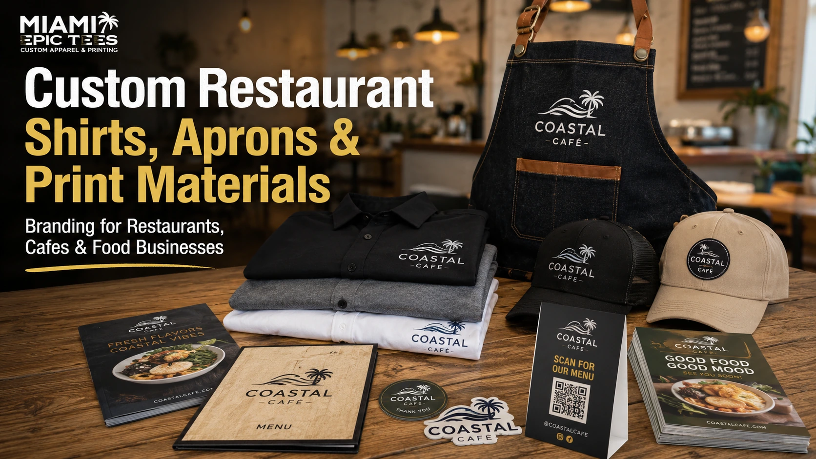 Custom restaurant window decal for storefront branding