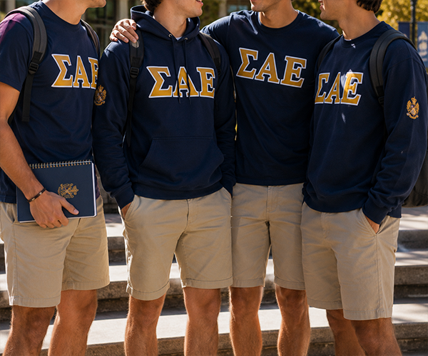 Custom fraternity shirts and hoodies with Greek letters in Miami