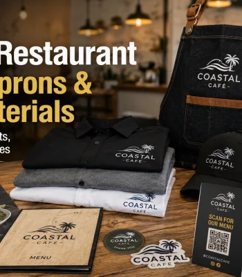 Custom restaurant window decal for storefront branding
