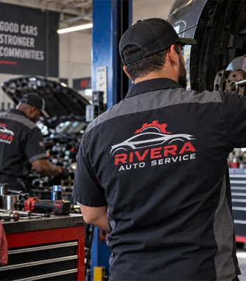 Custom auto mechanic work shirts with branded logo in Miami