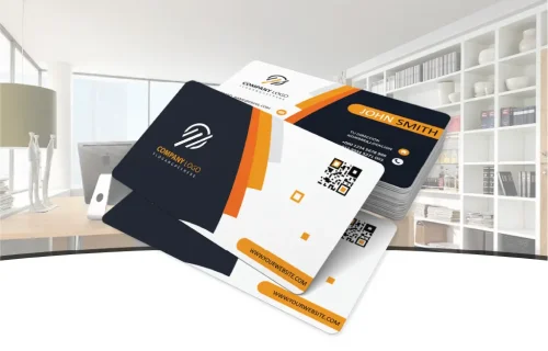 custom-business-card-printing-miami-epic-tees Custom printed business cards with logo, QR code, and contact info by Miami Epic Tees