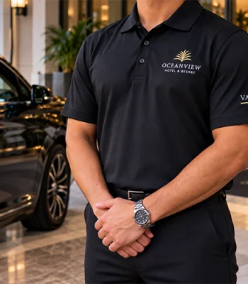 Custom security uniforms with embroidered logos and patches in Miami