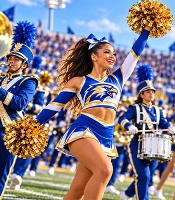 Custom spirit wear and team apparel at a Miami college football game