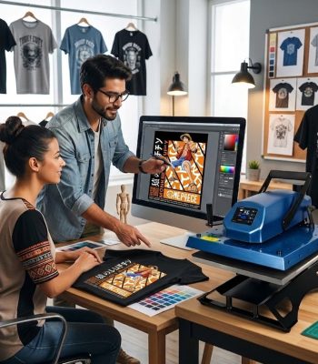 Local print shop producing custom t-shirts