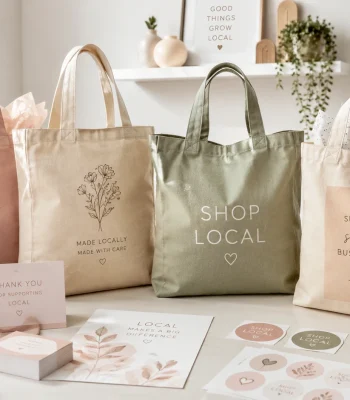 Custom printed tote bags for events and giveaways