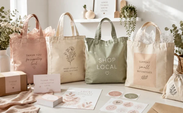 Custom printed tote bags for events and giveaways